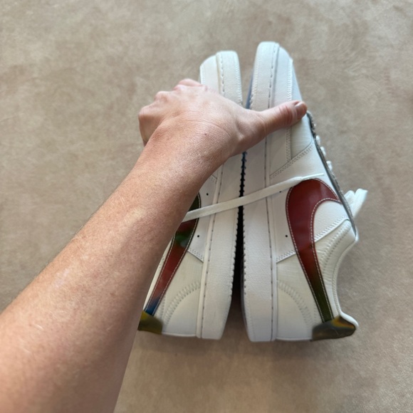 Nike Men’s Court Vision Lo Premium•Rainbow-Pure Platinum•mismatch size 10.5/11.5 - Picture 8 of 13